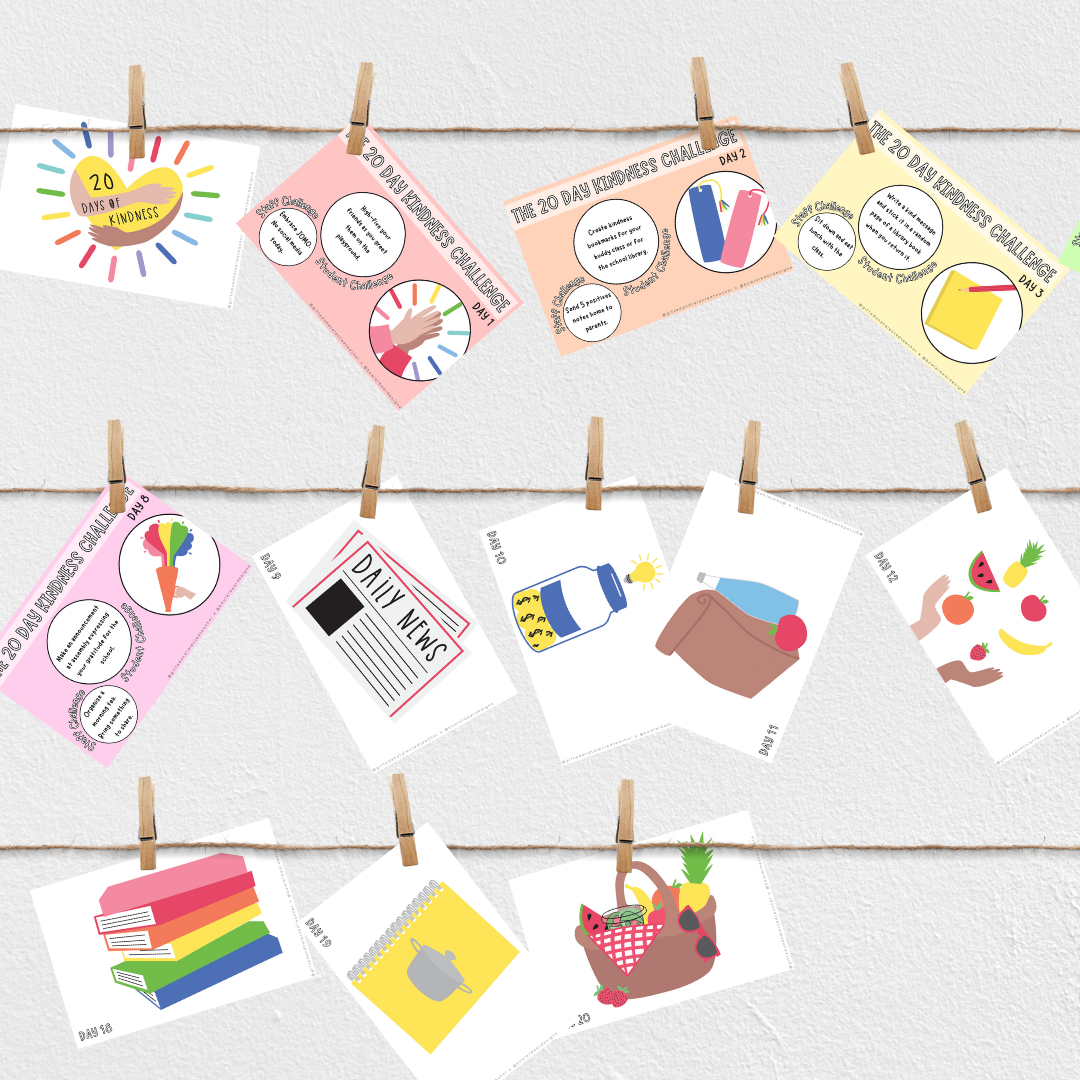 The 20 Day Kindness Challenge: 2021 - FREEBIE - Gifted and Talented Teacher