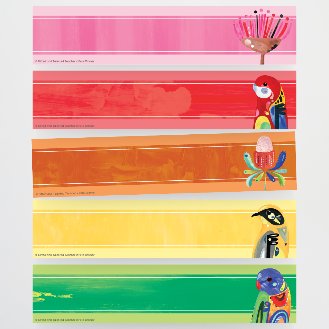 Pete Cromer: Resizable Labels - Australian Fauna and Flora Collection