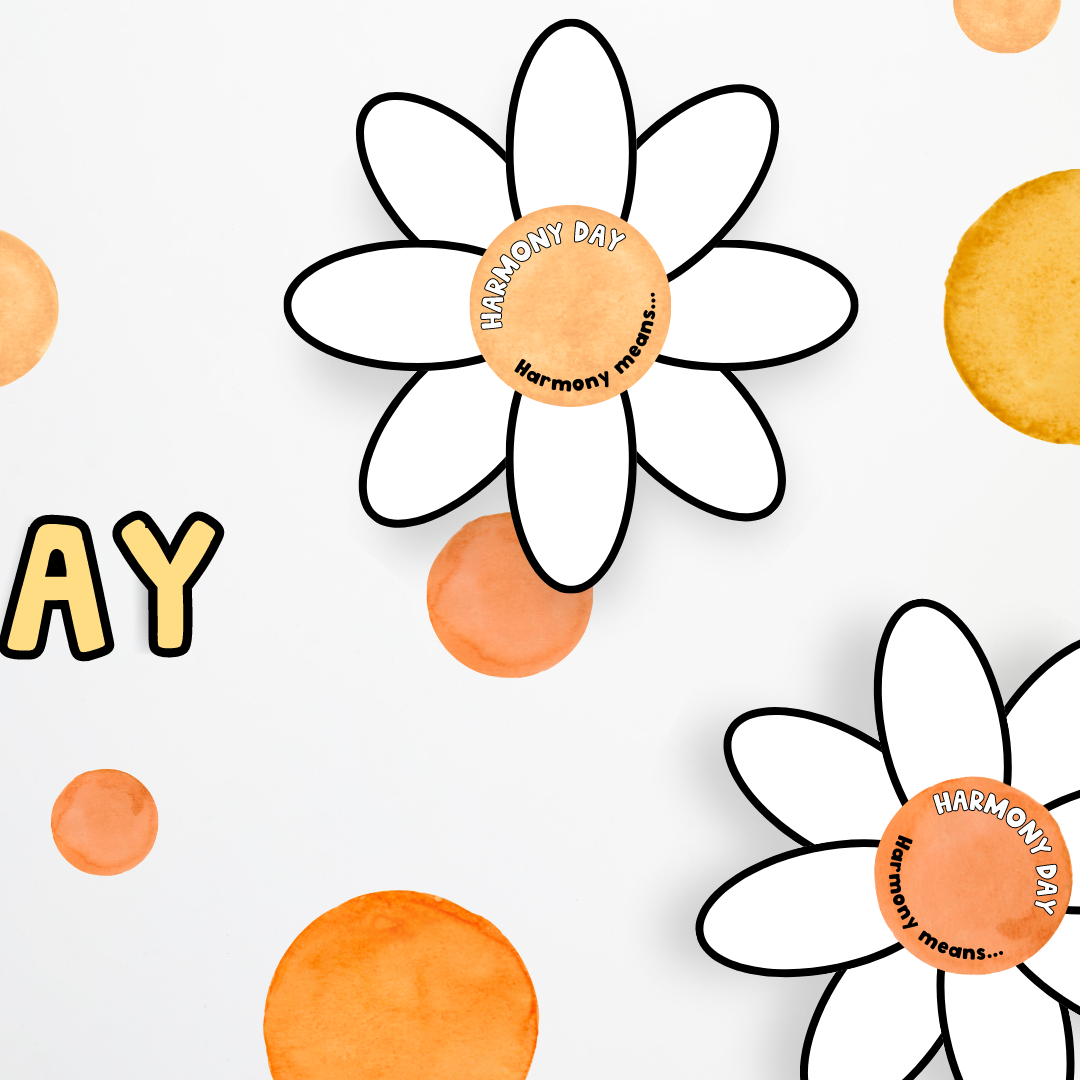 Harmony Day and Harmony Week: Dot Display and Flower Activity