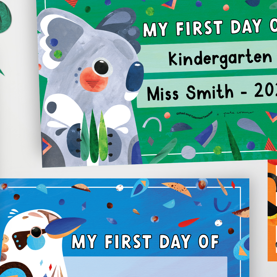 Pete Cromer: First Day of School - Australian Fauna and Flora Classroom Decor - Teacher Resources & Classroom Decor