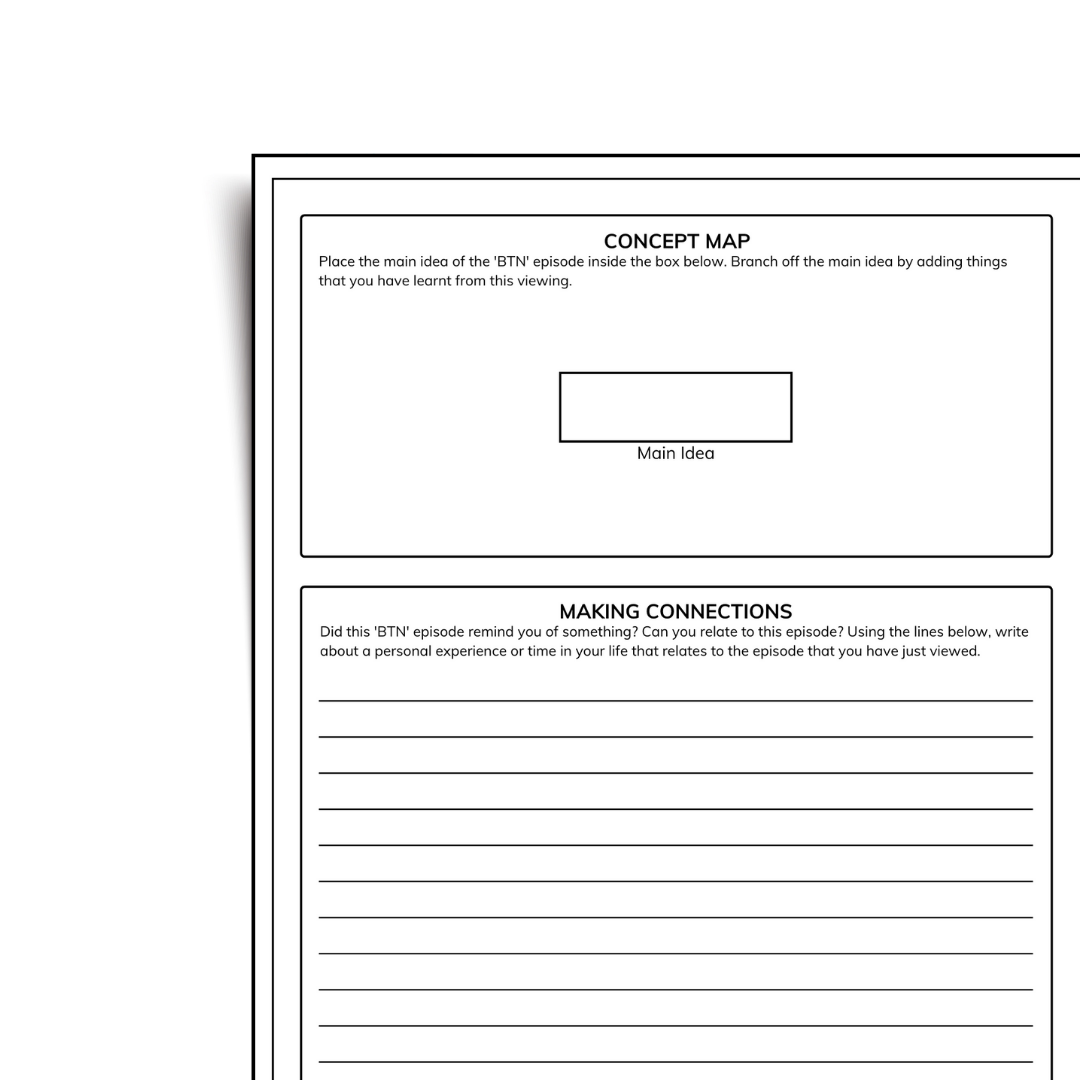 Behind the News Writing Template - Gifted and Talented Teacher