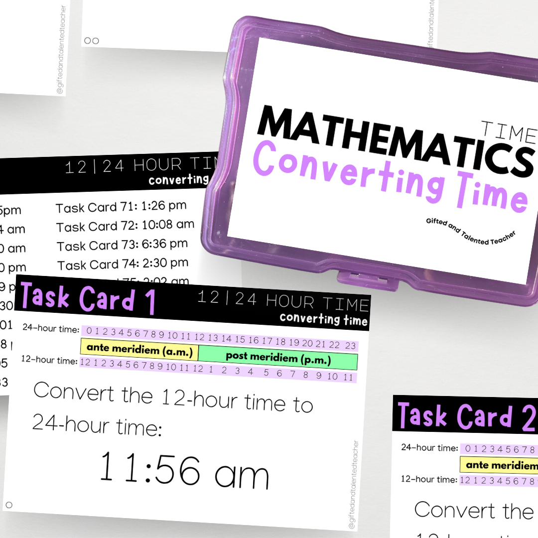 Converting Time: 12 hour and 24 hour - Teacher Resources & Classroom Decor