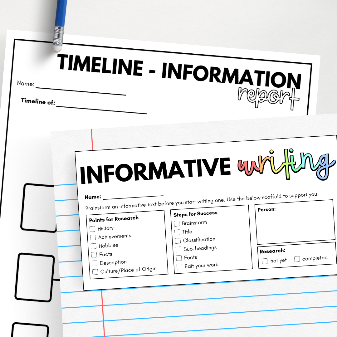 Informative Writing Pack: Famous Person - Teacher Resources & Classroom Decor
