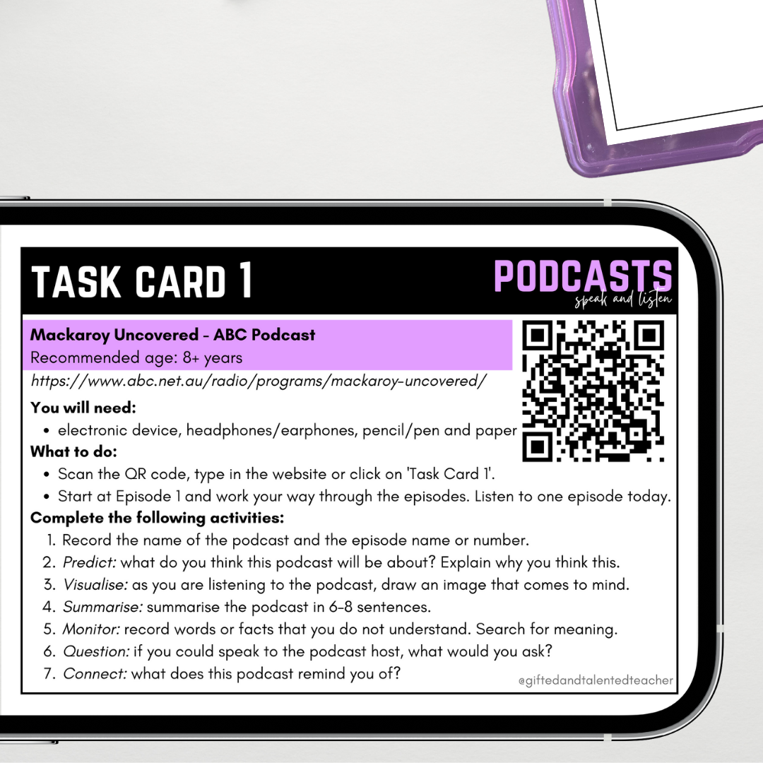 Speak and Listen: Podcasts - Gifted and Talented Teacher