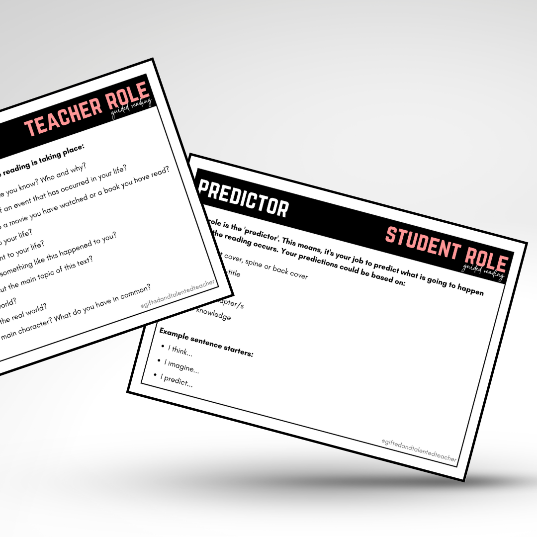 Guided Reading - Roles in Reading - Gifted and Talented Teacher