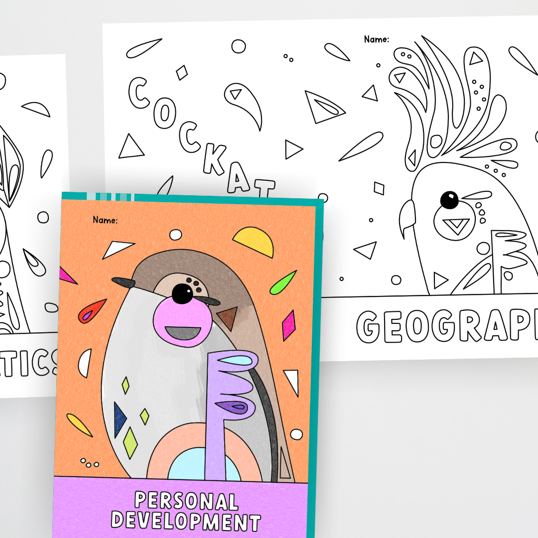 Pete Cromer: Book Covers - Line Art - Australian Fauna and Flora Classroom Decor - Teacher Resources & Classroom Decor