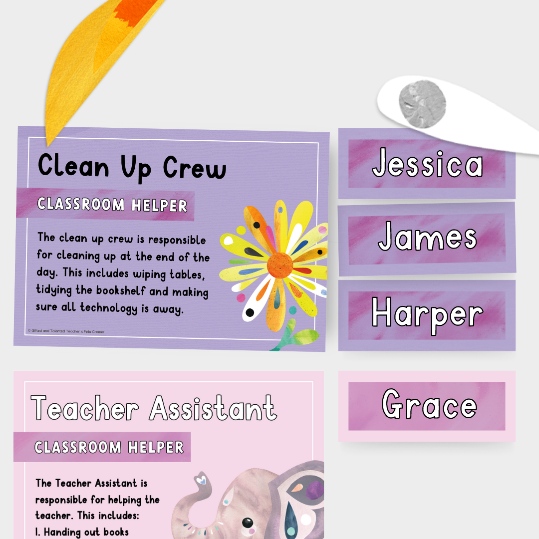Pete Cromer: Classroom Jobs - Australian Fauna and Flora Classroom Decor - Teacher Resources & Classroom Decor