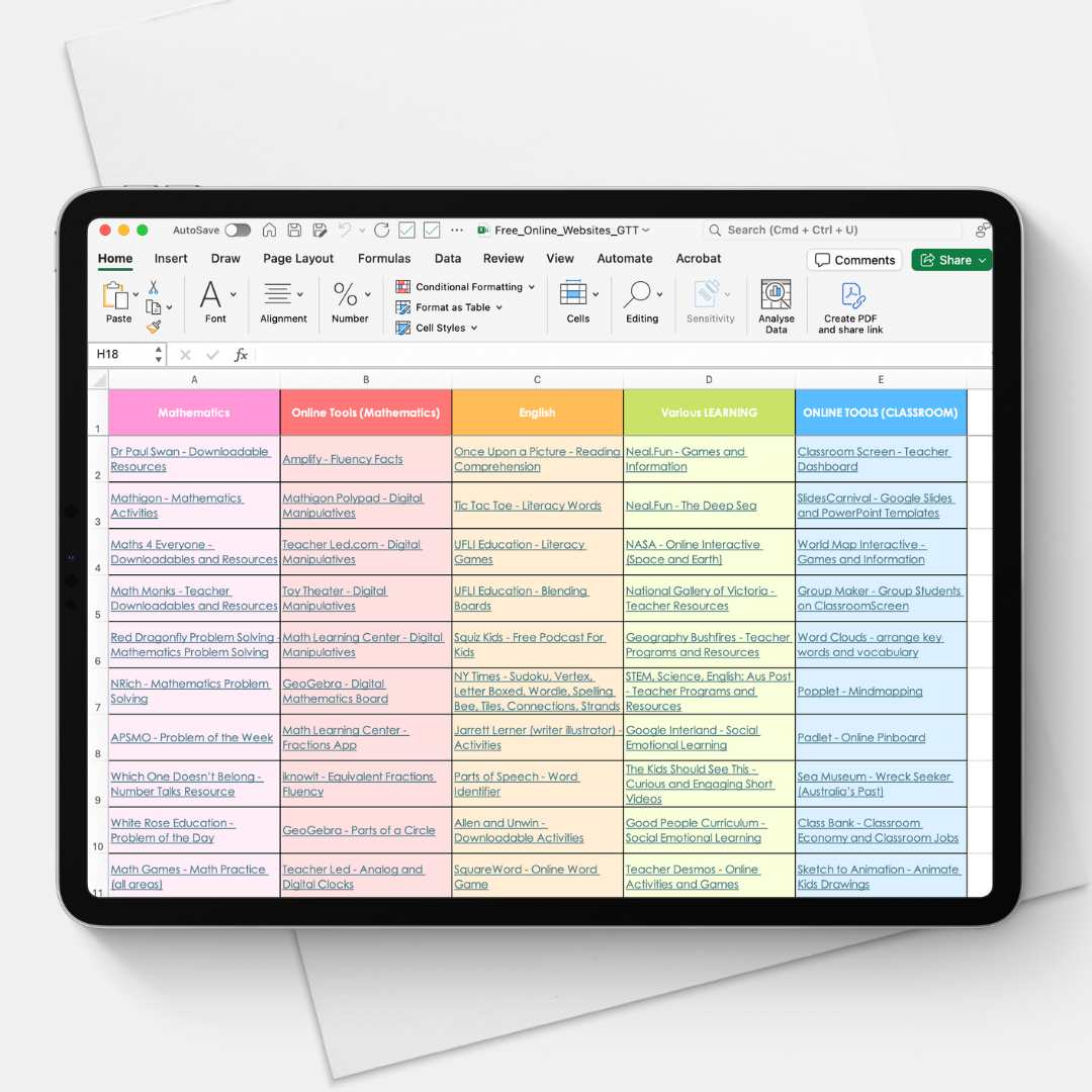 Free Online Websites and Resources for Teachers