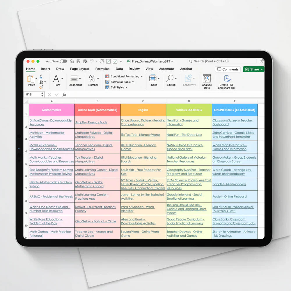 Free Teacher Websites and Classroom Resources