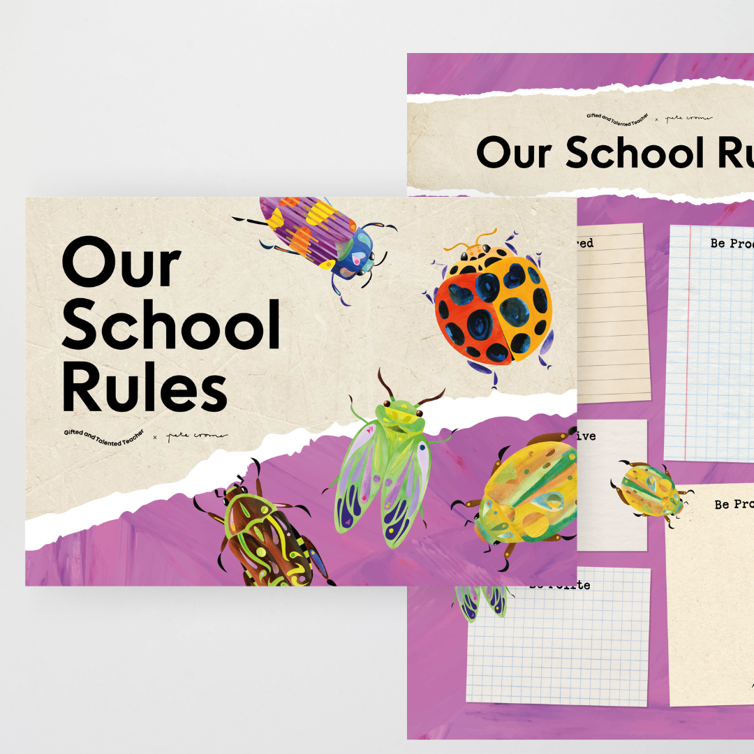 Pete Cromer: School Rules and Classroom Rules - Insect Life Classroom Decor