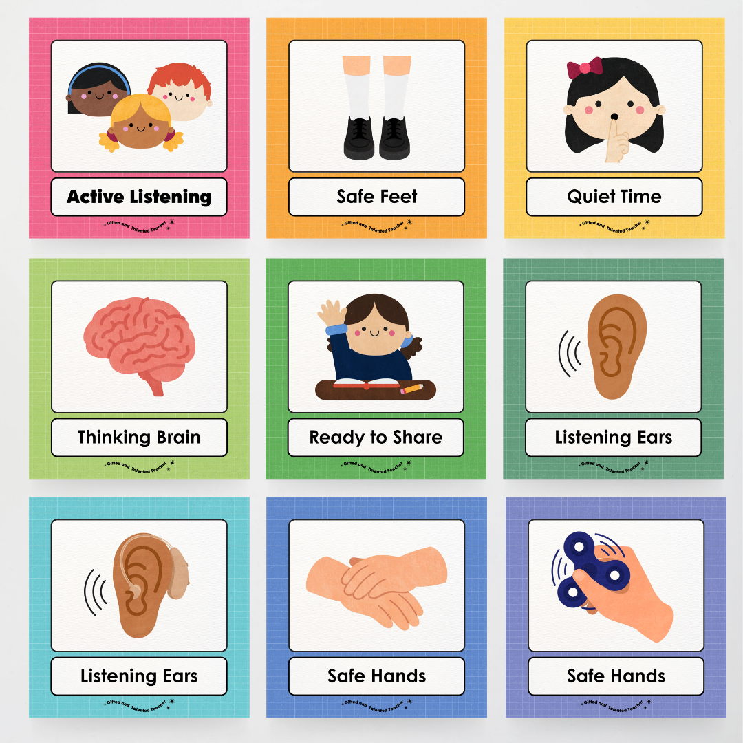 Inclusive Active Listening Editable Classroom Display - Back To School Classroom Decor - Teacher Resources & Classroom Decor
