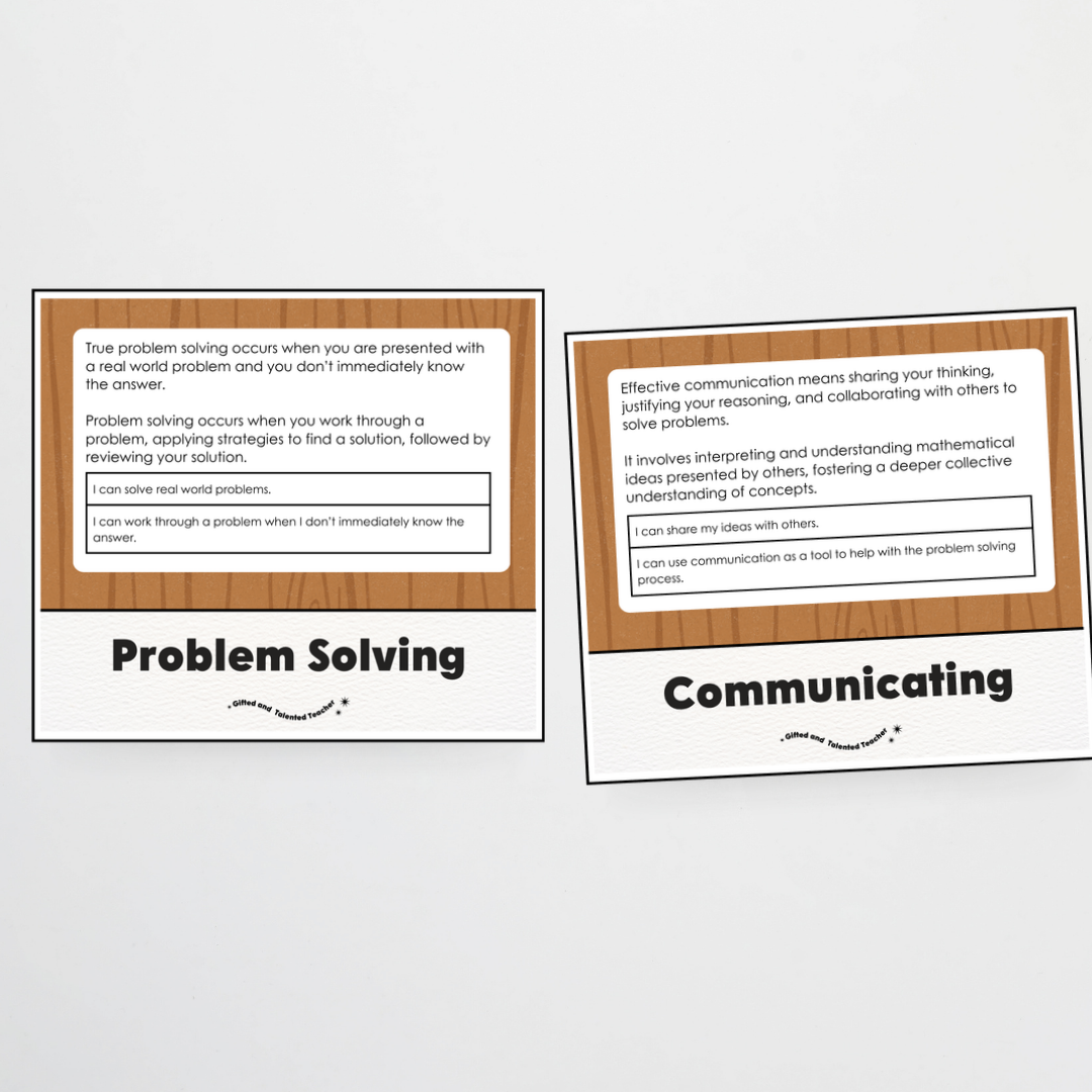 Mathematical Proficiencies Wall Display: Back To School Classroom Decor