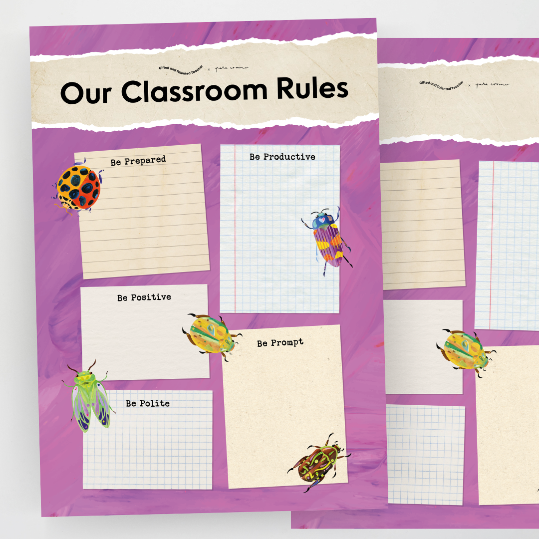 Pete Cromer: School Rules and Classroom Rules - Insect Life Classroom Decor