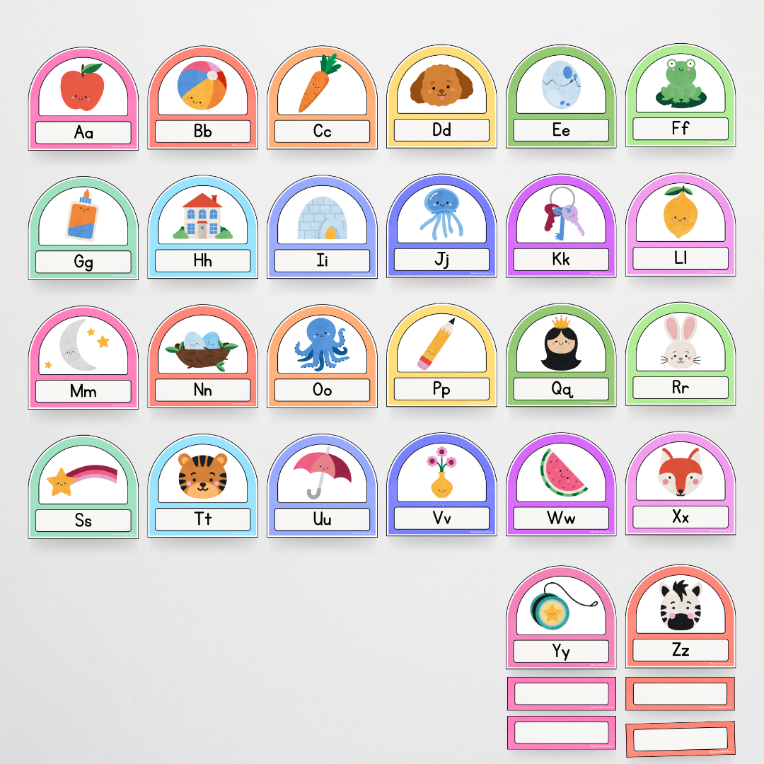 Word Wall Classroom Display - Rainbow Classroom Decor