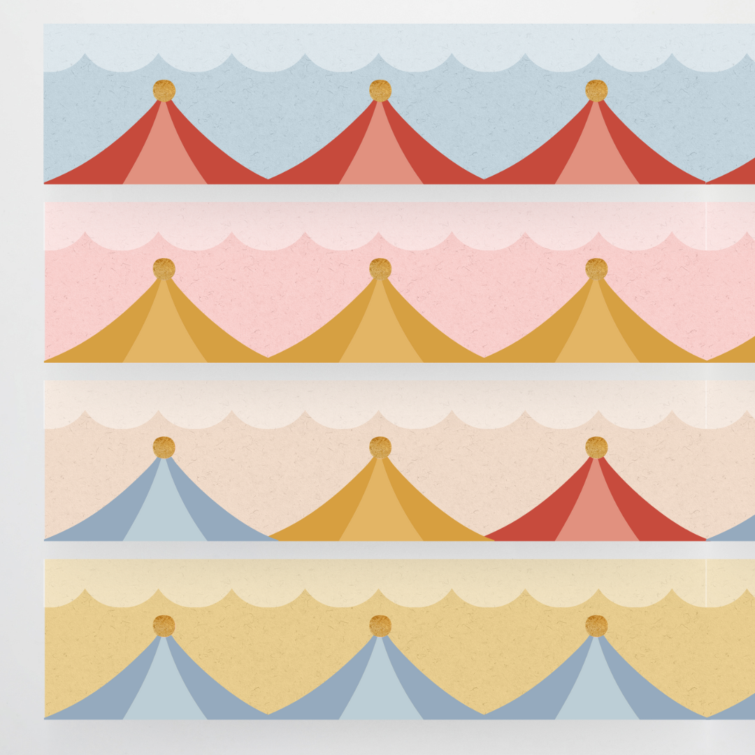 Border Sets: Circus Patterns - Little Circus Classroom Decor