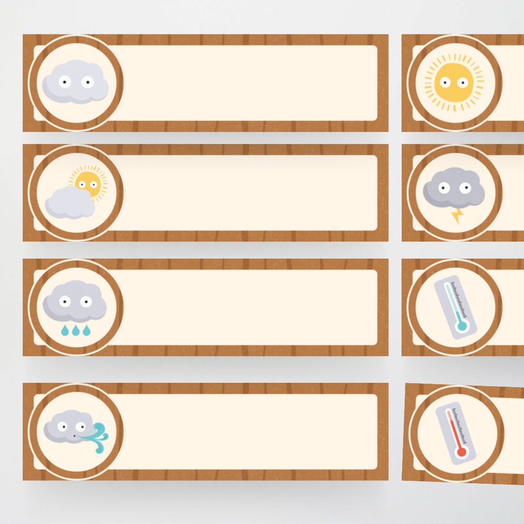 Philip Bunting: Weather Display - Back to School Classroom Decor