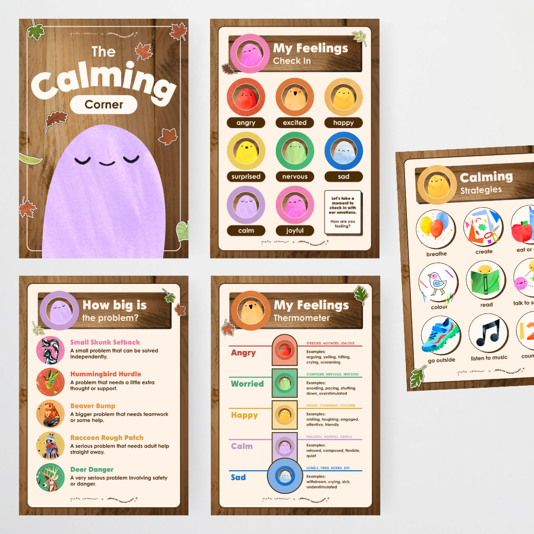 Wellbeing and Social Emotional Learning Posters Bundle - North America Classroom Decor