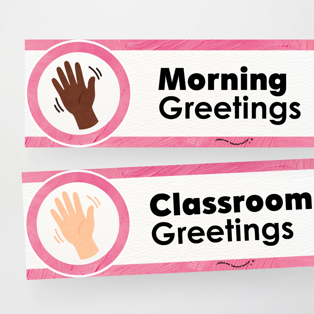 Morning Greetings - Sea Life Classroom Decor