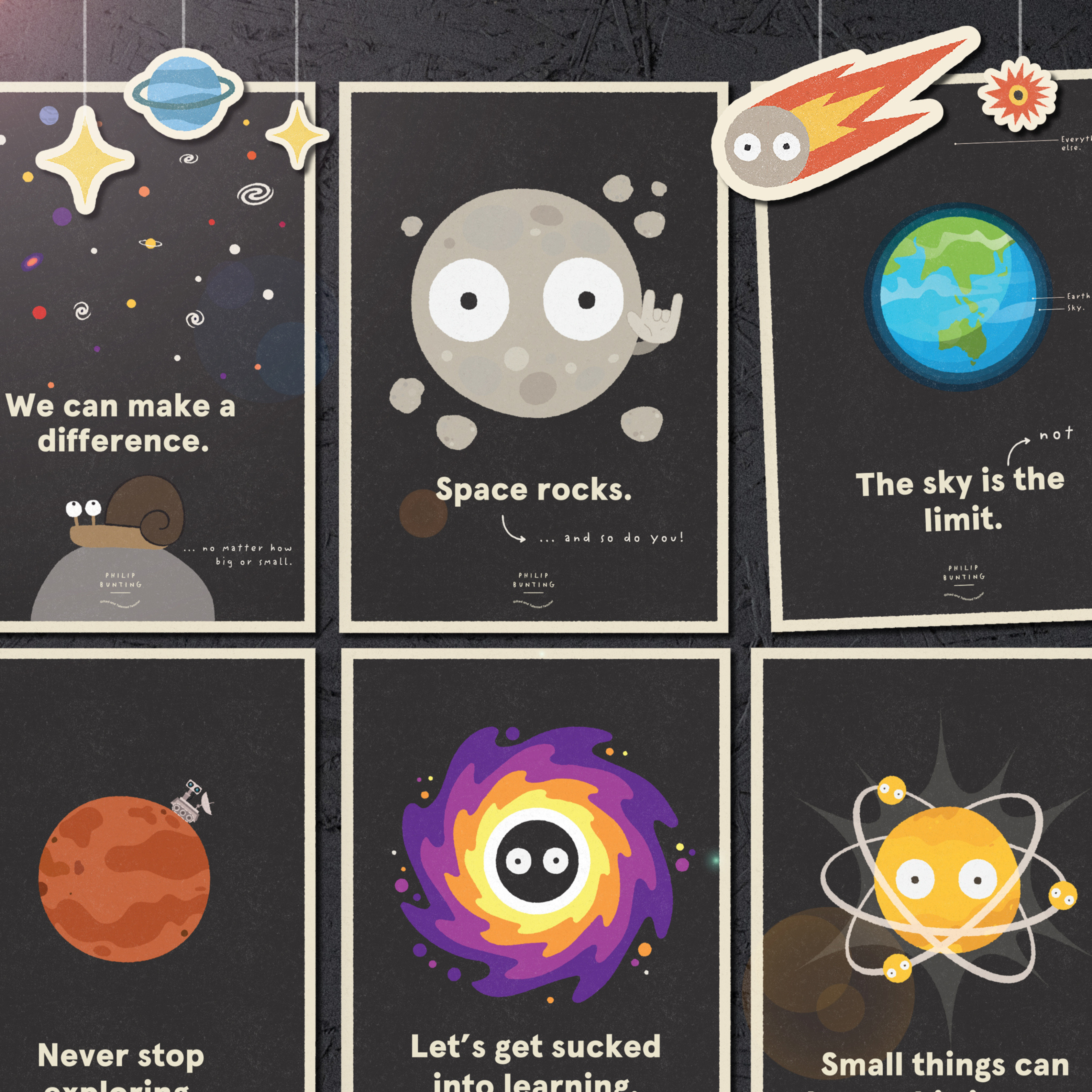 Philip Bunting: Motivational Quote Posters - Watch this Space Classroom Decor