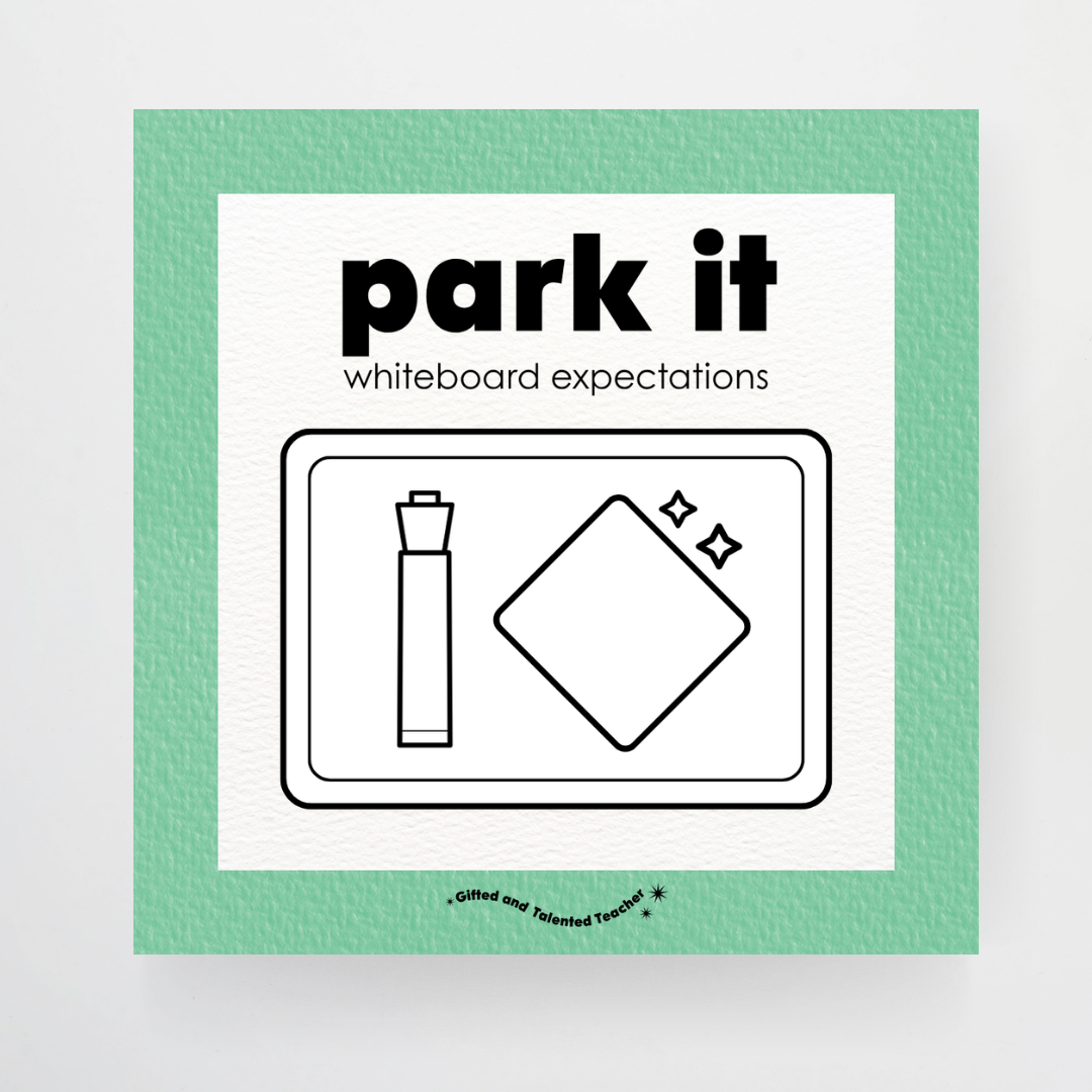 Whiteboard Expectations, Prompts and Cues: Square Icons - Leafy Greens Classroom Decor