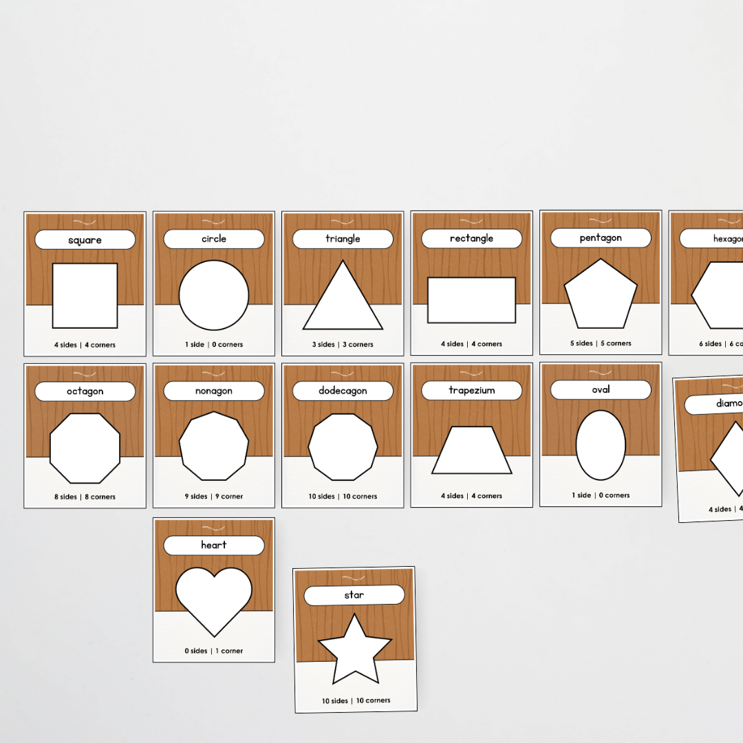 2D Shapes Posters - Back To School Classroom Decor
