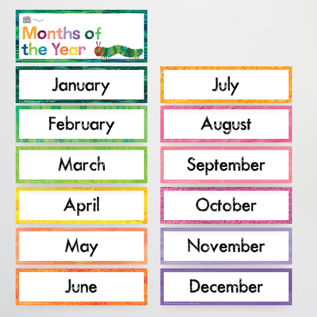 Days of the Week and Months of the Year - The Very Hungry Caterpillar™