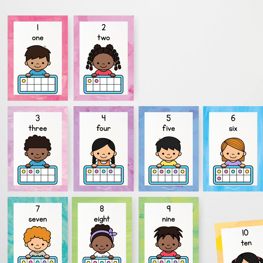 Pete Cromer: Ten Frames Posters - Sea Life Classroom Decor