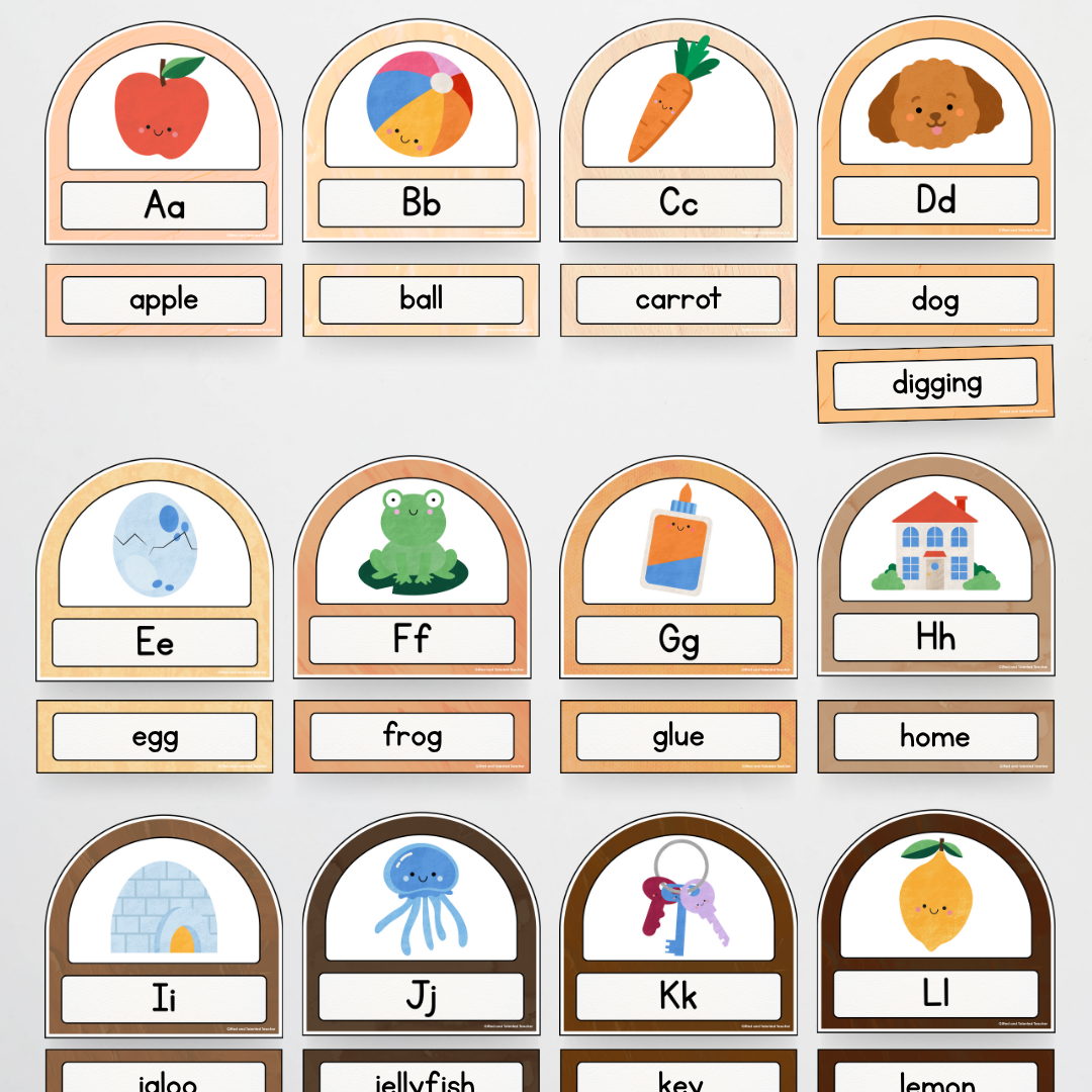 English and Literacy Posters Bundle - Neutral Classroom Decor