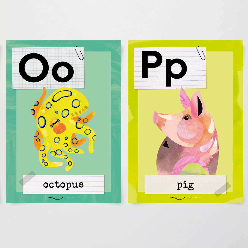 Pete Cromer: Lower Grades Alphabet Posters Insect Life Classroom Decor