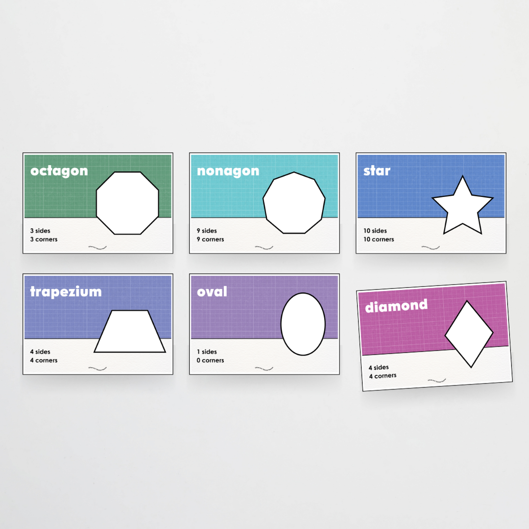 2D Shapes Posters - Back To School Classroom Decor
