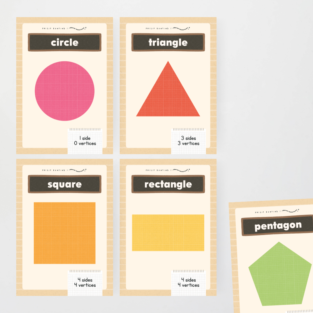 Philip Bunting: Shape Posters - Back to School Classroom Decor
