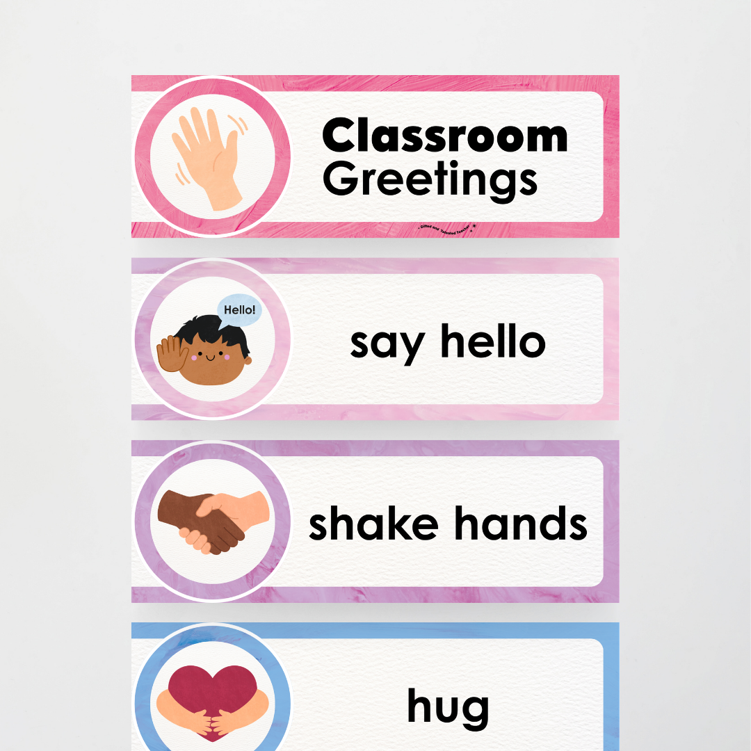 Morning Greetings - Sea Life Classroom Decor