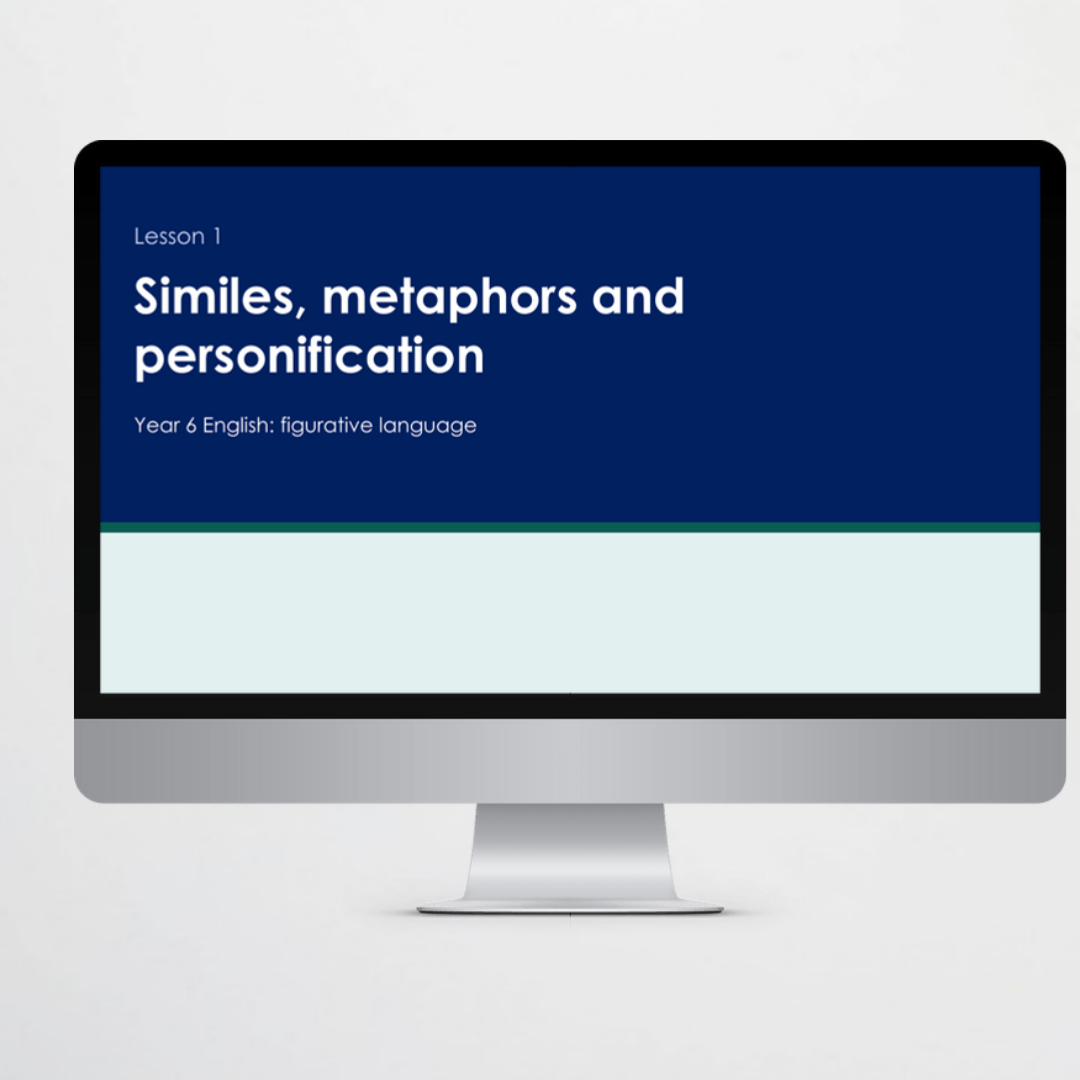 Teacher slides: Similes, metaphors and personification