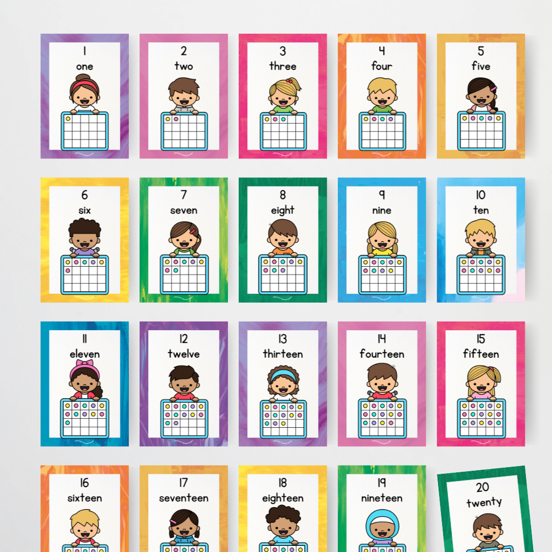 Pete Cromer: Ten Frames Posters - Fauna and Flora Classroom Decor