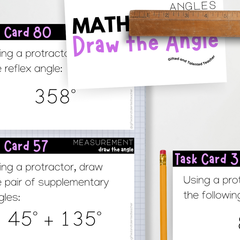 Angles Drawing Problem Draw the Angle: Angles | Maths Teacher Resources
