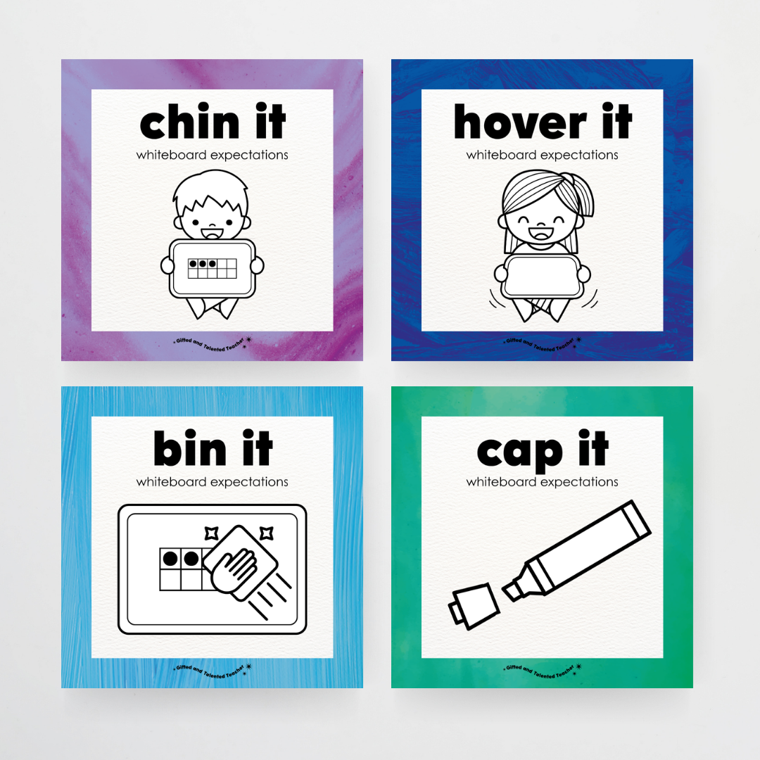 Pete Cromer: Mini Whiteboard Expectations, Prompts and Cues: Square Icons - Insect Life Classroom Decor