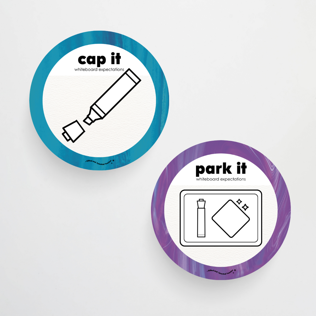 Pete Cromer: Whiteboard Expectations, Prompts and Cues: Circle Icons - Australian Fauna and Flora Classroom Decor