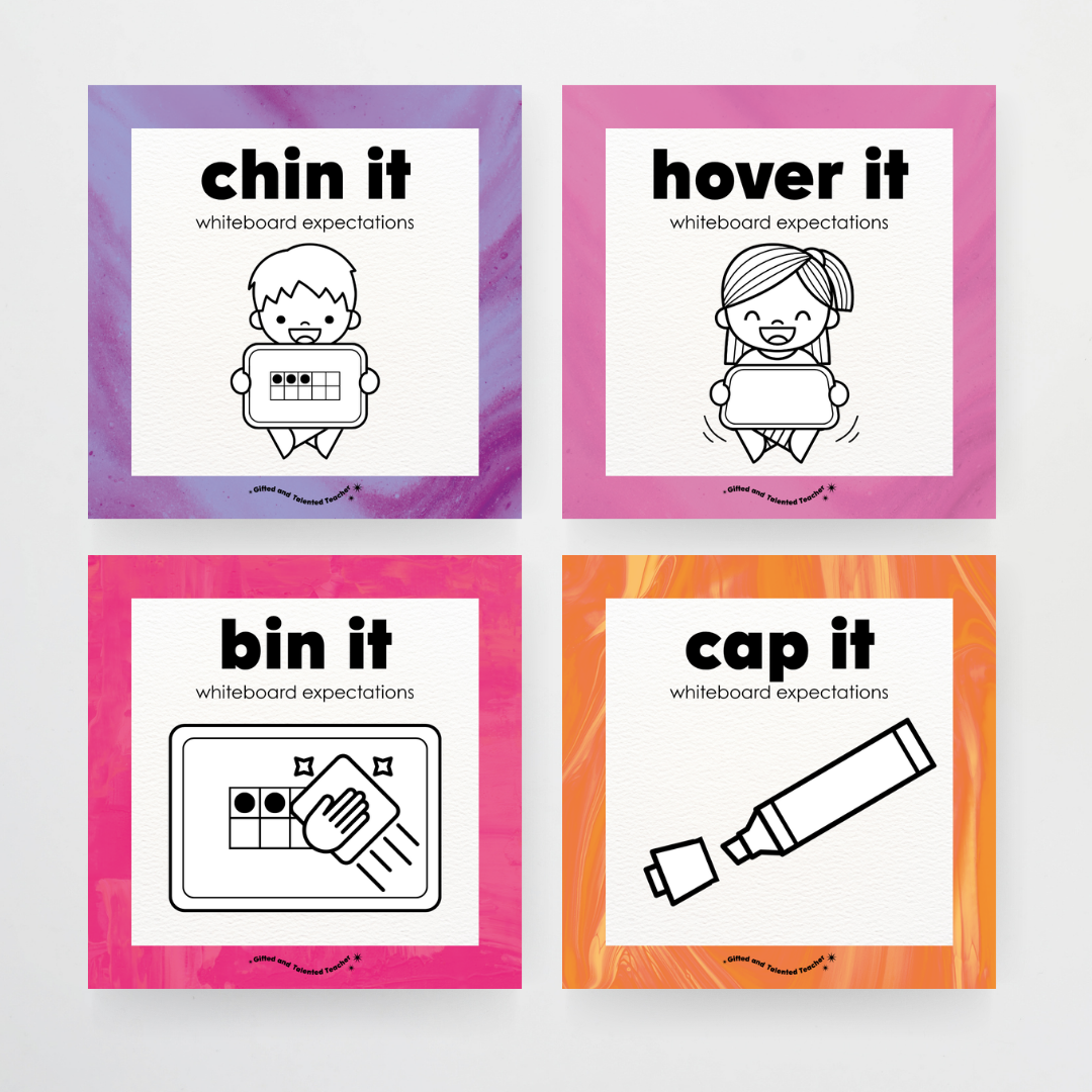 Pete Cromer: Whiteboard Expectations, Prompts and Cues: Square Icons - Australian Fauna and Flora Classroom Decor