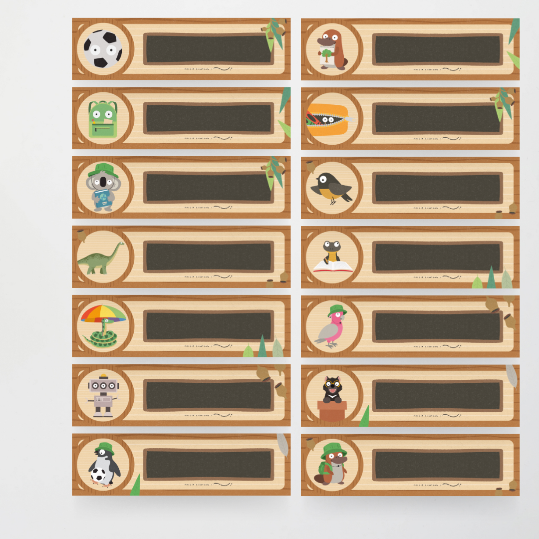 Philip Bunting: Tote Tray Labels - Back to School Classroom Decor
