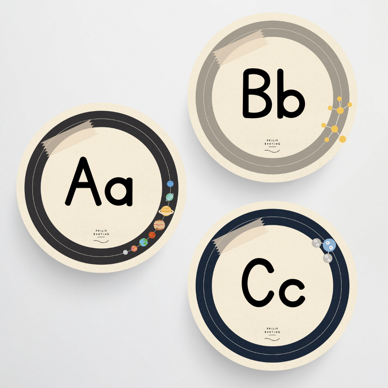 Philip Bunting: Circle Labels - Watch this Space Classroom Decor