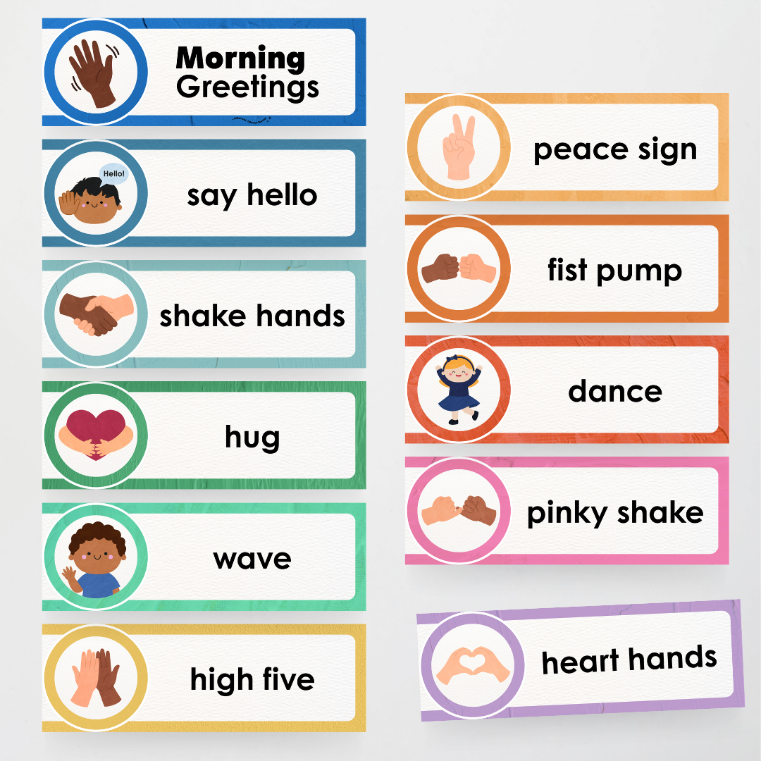 Morning Greetings - North America Classroom Decor