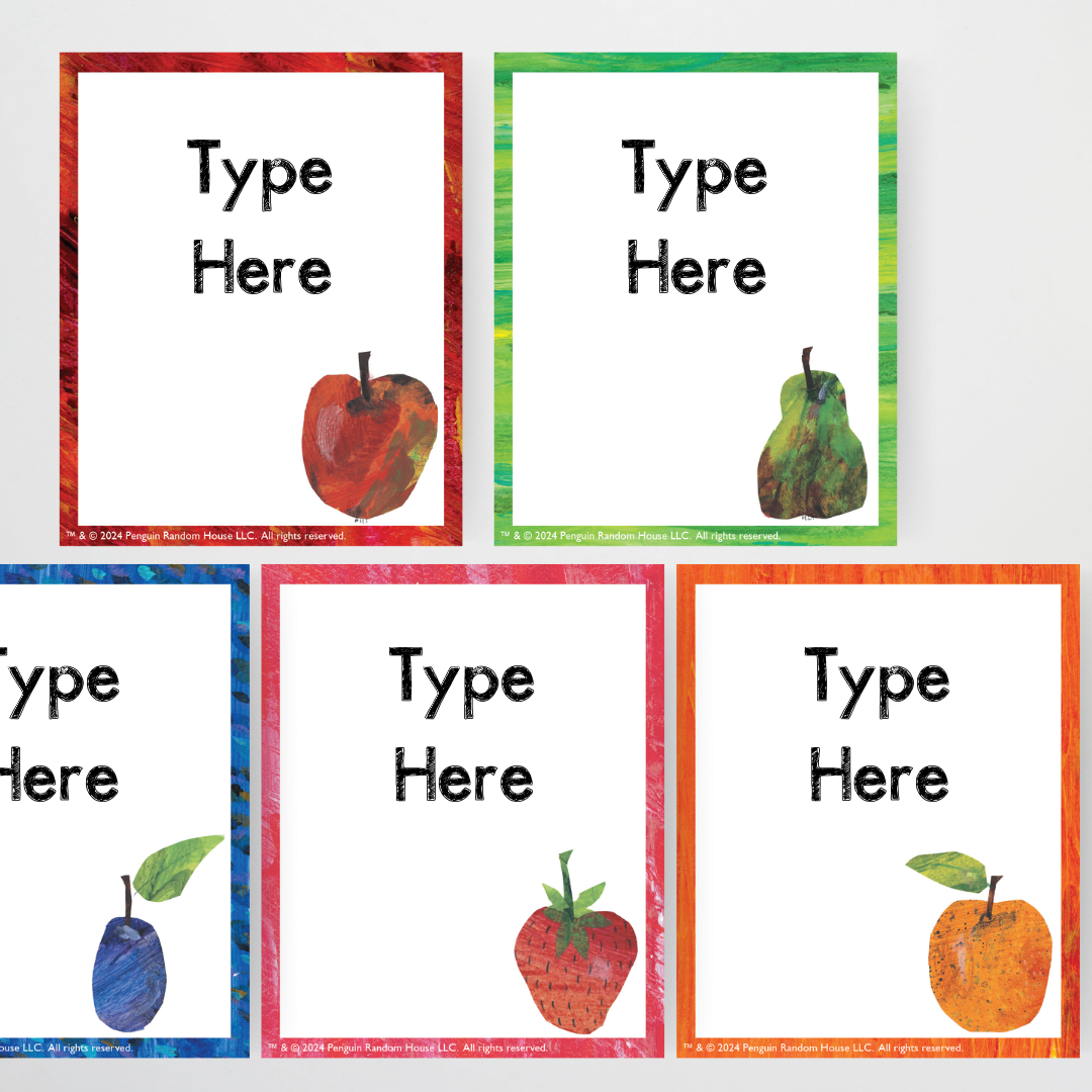 Book Box Labels - The Very Hungry Caterpillar™