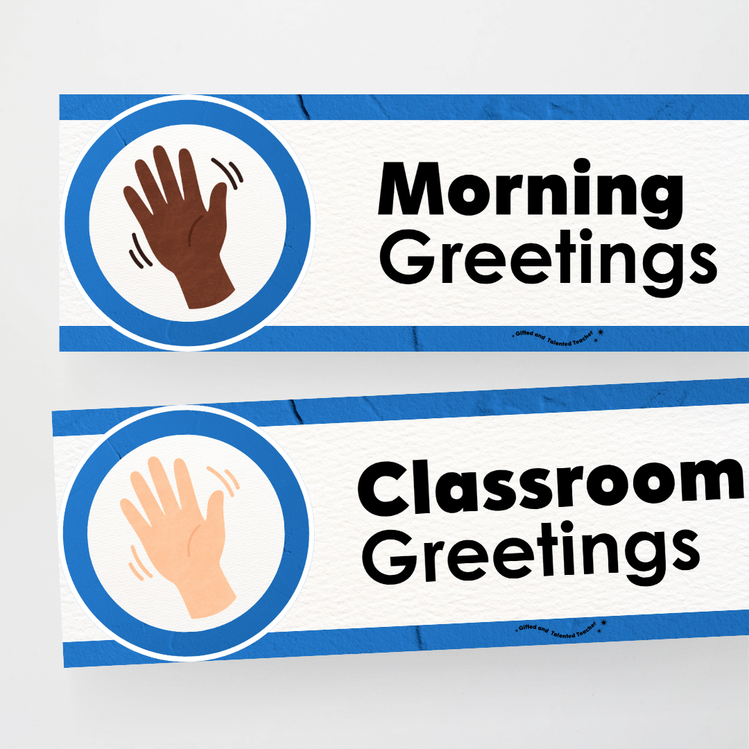 Morning Greetings - North America Classroom Decor