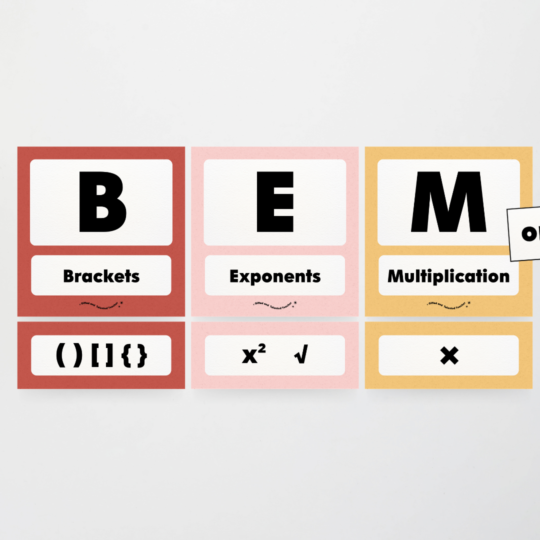 BEMDAS Order of Operations - Little Circus Classroom Decor - Teacher Resources & Classroom Decor