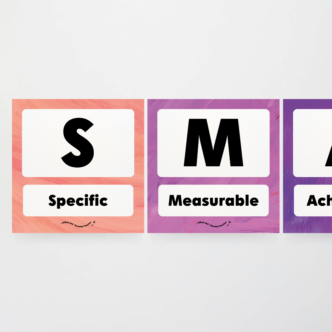 SMART Goal Setting: Wall Display - Insect Life Classroom Decor