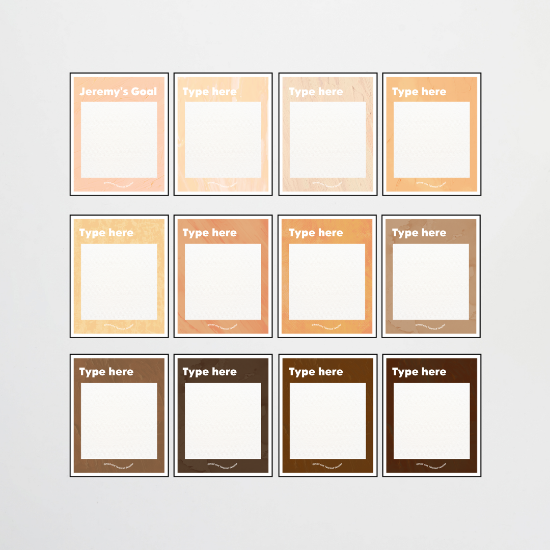 Goal Setting Bundle - Neutral Classroom Decor