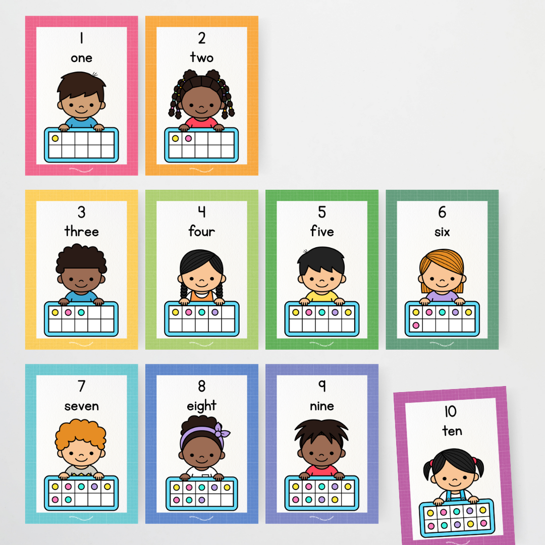Ten Frames Posters - Place Value Posters: Numbers 0-20 Back To School Classroom Decor