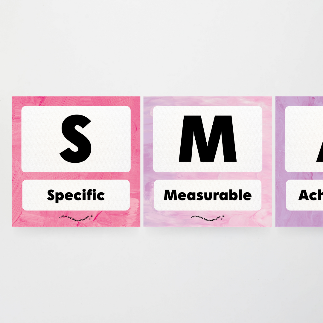 SMART Goal Setting: Wall Display - Sea Life Classroom Decor - Teacher Resources & Classroom Decor