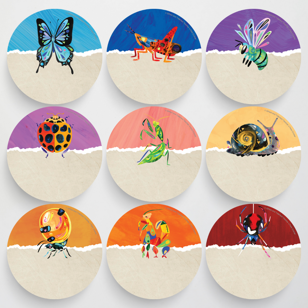 Pete Cromer: Circle Labels - Insect Life Classroom Decor | Gifted and ...
