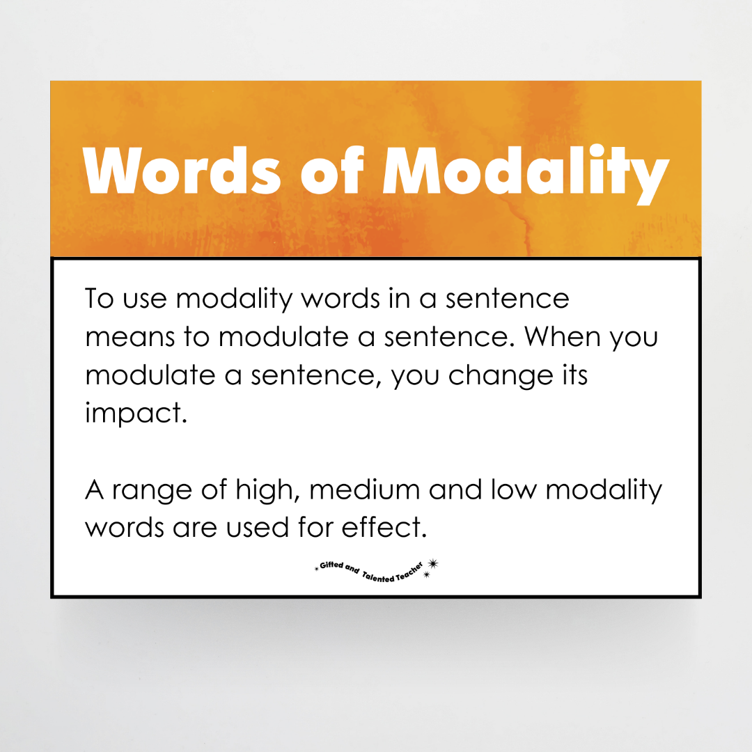 Words of Modality: High, Medium and Low Wall Display - Insect Life Classroom Decor - Teacher Resources & Classroom Decor